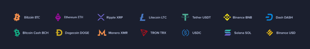 jackbit accepted crypto payments