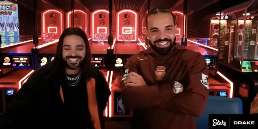 drake gambles on live stream