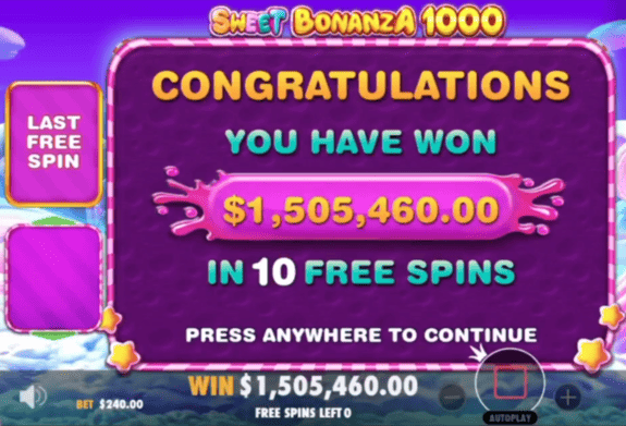 sweet bonanza 1000 slot